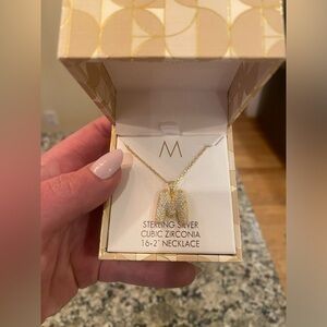 Brand new isabella m initial “M” bubble necklace